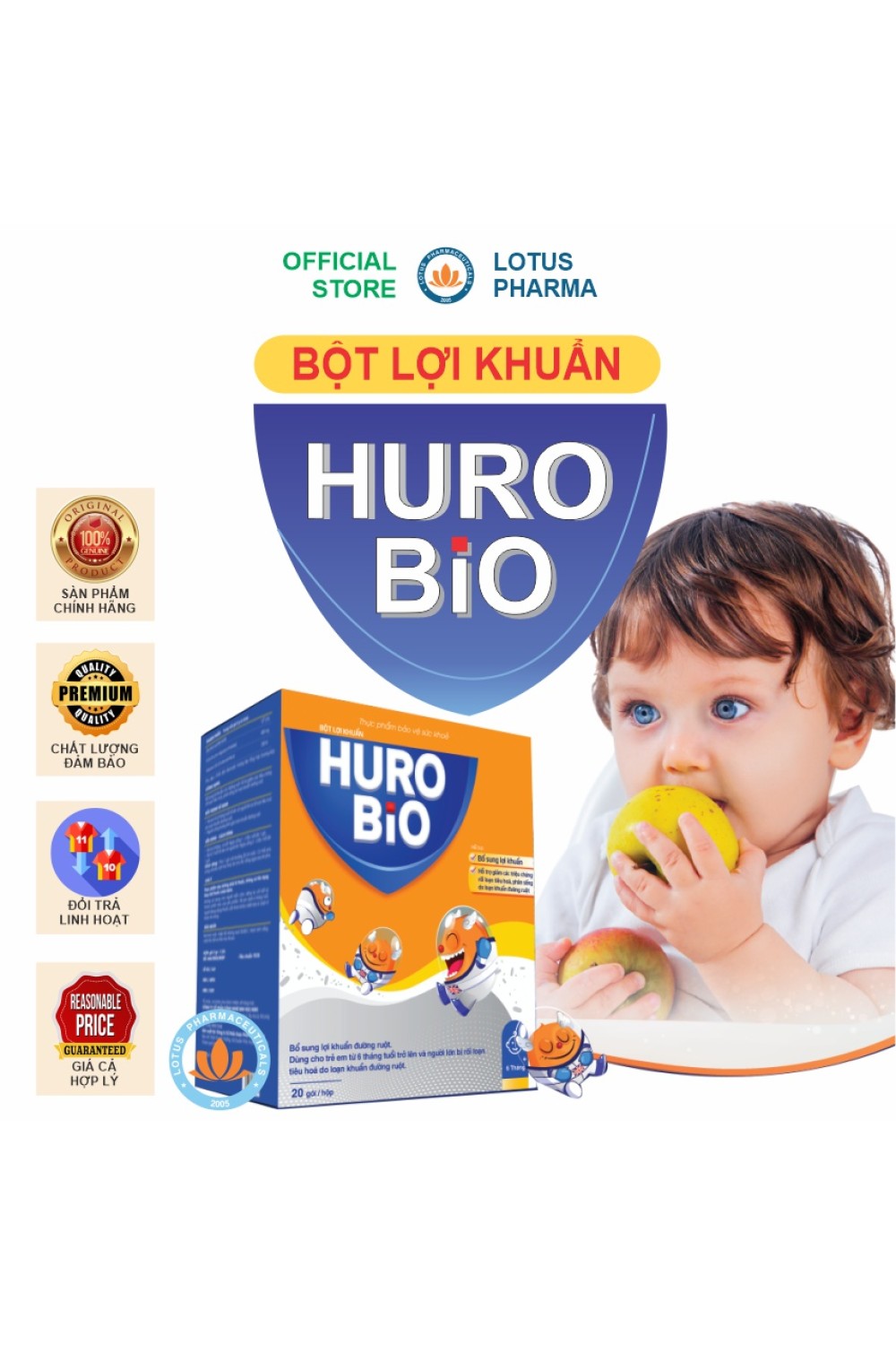 BỘT LỢI KHUẨN HURO BIO
